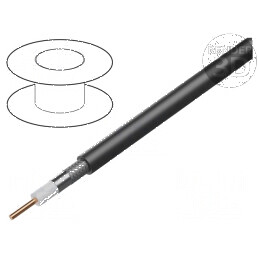 Cablu coaxial XzWDXpekw sârmă Cu PE negru 7,6mm CPR Fca | Electronic-mag.ro | Componente Electronice