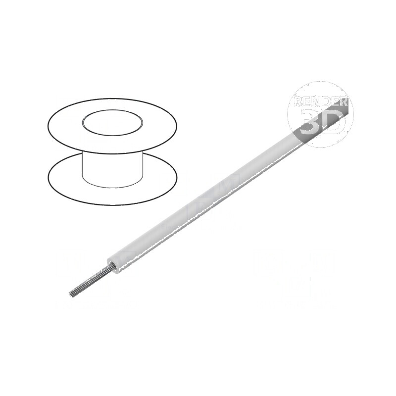 Cablu SiF 1x2,5mm2 litat Cu silicon alb 300V 500V | Electronic-mag.ro | Componente Electronice