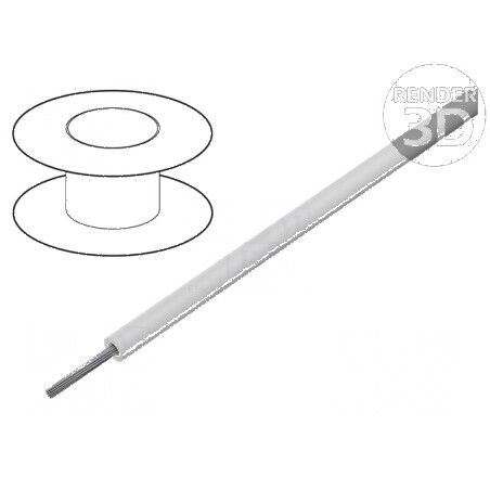 Cablu SiF 1x2,5mm2 litat Cu silicon alb 300V 500V | Electronic-mag.ro | Componente Electronice