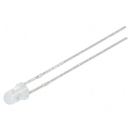 LED 3mm roșie și verde 3÷15mcd 45° convex | Electronic-mag.ro | Componente Electronice