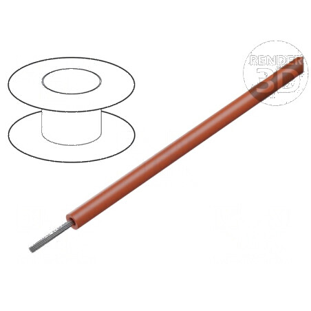 Cablu SiF 1x2,5mm2 cu litat din Cu silicon roșu 300V,500V -60÷180°C | Electronic-mag.ro | Componente Electronice
