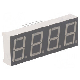 Afișaj LED 7 segmente 14,2mm 0,56 roșie anodizată | Electronic-mag.ro | Componente Electronice