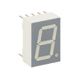 Afişaj LED 7 segmente 13mm 0,51 portocaliu-roşu | Electronic-mag.ro | Componente Electronice