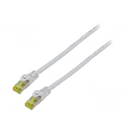 Patch cord S/FTP 6a 0,25m LSZH gri 27AWG | Electronic-mag.ro | Componente Electronice