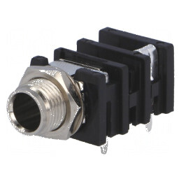Conector Jack 6,3mm Soclu Mamă Mono cu Întrerupător Dublu | Electronic-mag.ro | Componente Electronice
