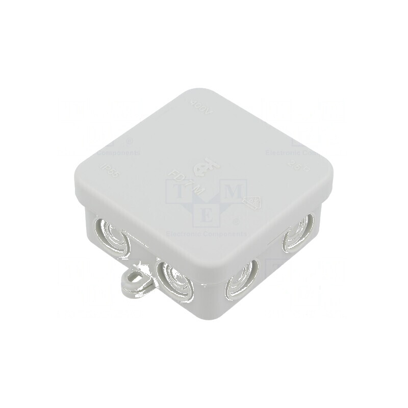 Carcasă cutie de conexiuni IP55 75mm x 75mm x 37mm | Electronic-mag.ro | Componente Electronice Carcasă cutie de conexiuni IP55 75mm x 75mm x 37mm | Electronic-mag.ro | Componente Electronice