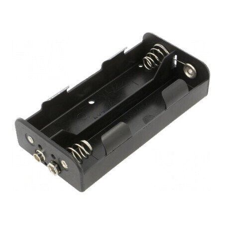 Suport C R14 Nr. bat. 4 tip 6F22 negru | Electronic-mag.ro | Componente Electronice
