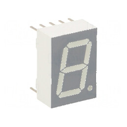 Afișaj LED 7 segmente 13mm roșu anodizat Nr. car: 1 | Electronic-mag.ro | Componente Electronice