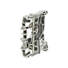 Îmbinare termică pentru șine 0,25-4mm2, 2 borne, gri, 2002 | Electronic-mag.ro | Componente Electronice