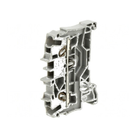 Îmbinare termică pentru șine 0,25-4mm2, 2 borne, gri, 2002 | Electronic-mag.ro | Componente Electronice