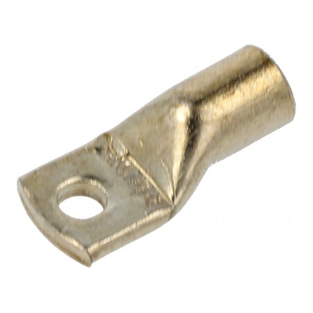 Inelar tubular M6 35mm2 crimpat pe cablu cositorit 2AWG | Electronic-mag.ro | Componente Electronice