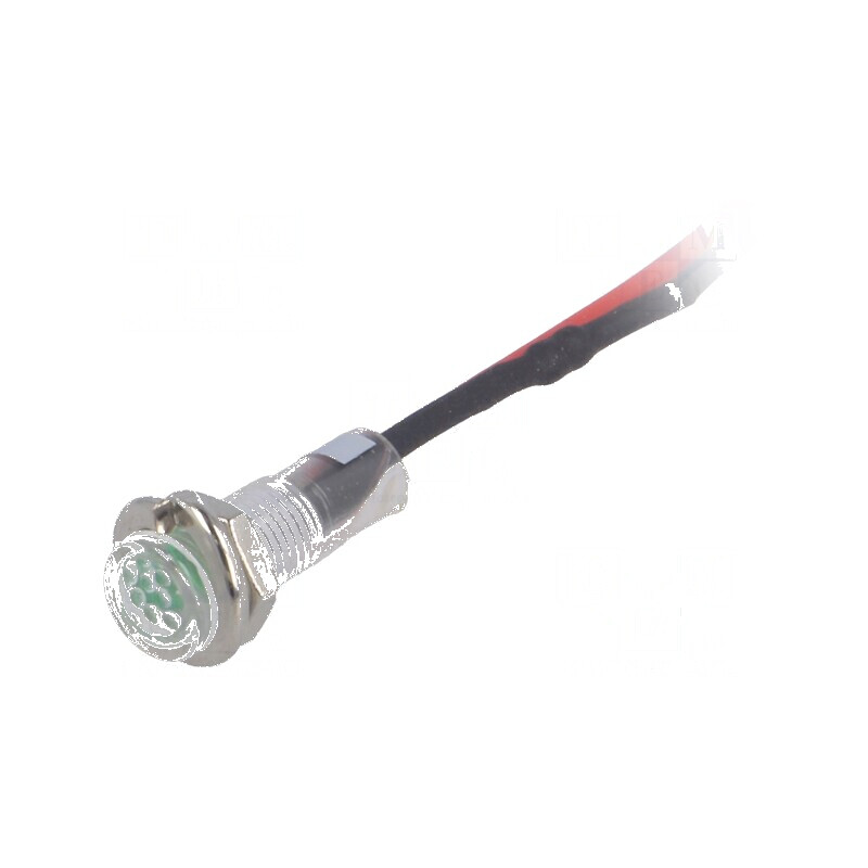 Lampă LED plată verde 24VDC Ø5,2mm IP40 ØLED 3mm | Electronic-mag.ro | Componente Electronice Lampă LED plată verde 24VDC Ø5,2mm IP40 ØLED 3mm | Electronic-mag.ro | Componente Electronice