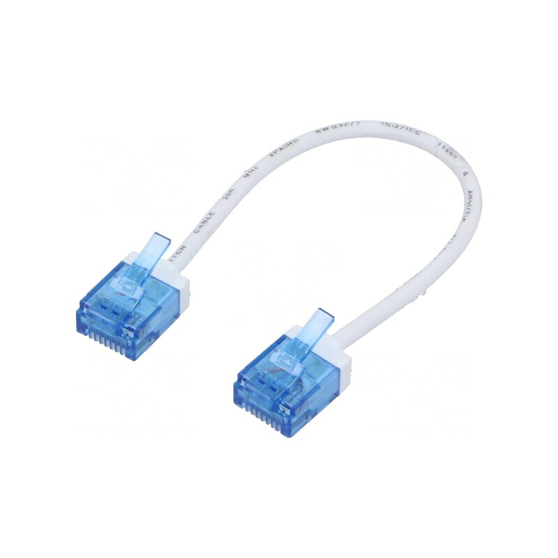 Patch cord U/UTP 6a 0,15m alb LSZH 32AWG | Electronic-mag.ro | Componente Electronice Patch cord U/UTP 6a 0,15m alb LSZH 32AWG | Electronic-mag.ro | Componente Electronice