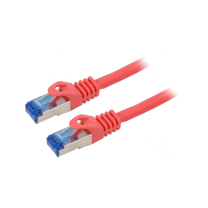 Patch cord S/FTP 6a 0,5m CCA LSZH roşu 26AWG | Electronic-mag.ro | Componente Electronice Patch cord S/FTP 6a 0,5m CCA LSZH roşu 26AWG | Electronic-mag.ro | Componente Electronice