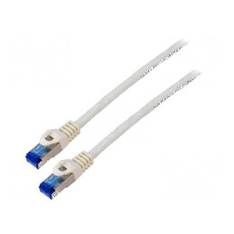 Cabluri patch S/FTP 6a litat CCA LSZH gri 0,5m 26AWG | Electronic-mag.ro | Componente Electronice