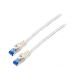 Cabluri patch S/FTP 6a CCA alb 0,5m 26AWG LSZH | Electronic-mag.ro | Componente Electronice