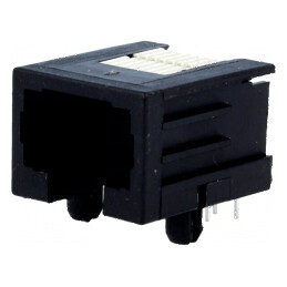 Conector RJ45 soclu PIN 8 Cat 3 profil jos 8p8c | Electronic-mag.ro | Componente Electronice