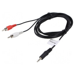 Cablu Jack 3,5mm 3pin la RCA 2m Nichelat | Electronic-mag.ro | Componente Electronice