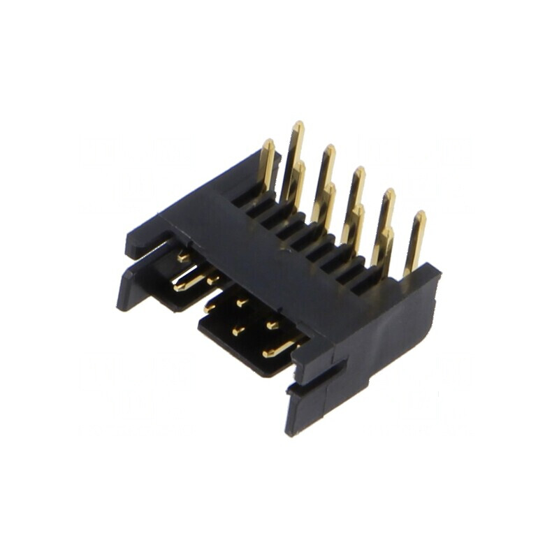 Conector PCB-cablu PCB soclu tată PIN 10 DF11 Pas 2mm THT | Electronic-mag.ro | Componente Electronice