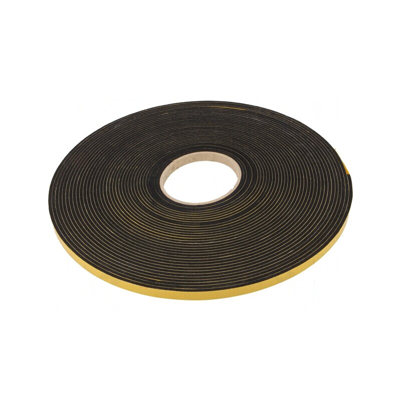 Garnitură EPDM Autoadezivă Neagră 3mm x 10mm x 20m | Electronic-mag.ro | Componente Electronice