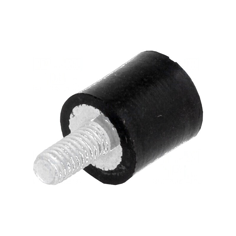 Atenuator de vibraţii M3 Ø 8mm din gumă, lungime 8mm, filet 6mm | Electronic-mag.ro | Componente Electronice Atenuator de vibraţii M3 Ø 8mm din gumă, lungime 8mm, filet 6mm | Electronic-mag.ro | Componente Electronice
