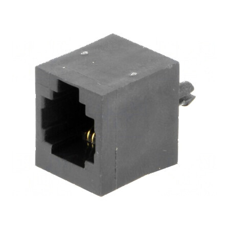 Conector RJ12 soclu 6p6c THT drept | Electronic-mag.ro | Componente Electronice