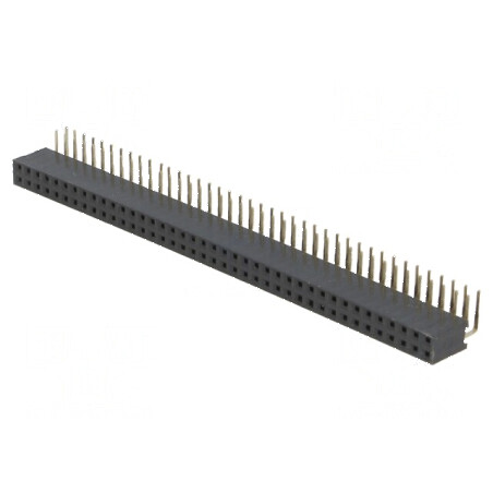 Conector şiruri pini soclu mamă 80 pini 90° 2,54mm | Electronic-mag.ro | Componente Electronice