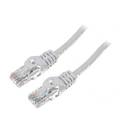 Patch cord U/UTP 6 litat Cu LSZH gri 0,5m 26AWG | Electronic-mag.ro | Componente Electronice