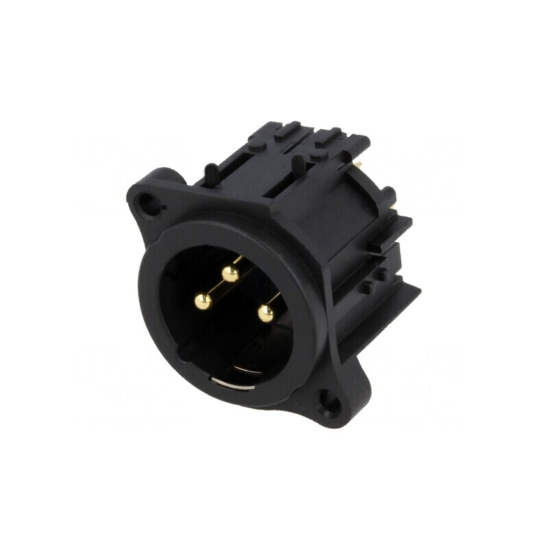 Conector XLR soclu tată PIN 3 drept pentru PCB cu înşurubare | Electronic-mag.ro | Componente Electronice Conector XLR soclu tată PIN 3 drept pentru PCB cu înşurubare | Electronic-mag.ro | Componente Electronice