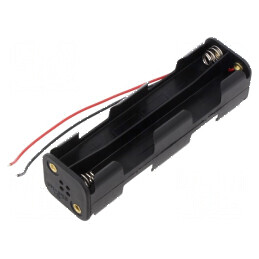 Suport baterii AA R6 pentru 8 cabluri negre | Electronic-mag.ro | Componente Electronice