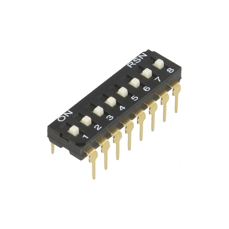 Comutator DIP-SWITCH 8 Secţiuni ON-OFF 0,05A/12VDC | Electronic-mag.ro | Componente Electronice Comutator DIP-SWITCH 8 Secţiuni ON-OFF 0,05A/12VDC | Electronic-mag.ro | Componente Electronice