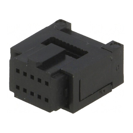 Conector IDC mufă mamă 10 PIN pentru cablu bandă 0,635mm | Electronic-mag.ro | Componente Electronice