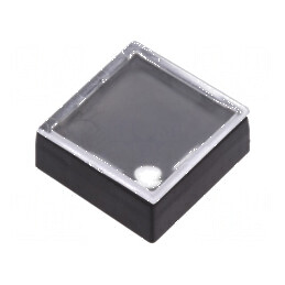 Tastă ABS dreptunghiulară incoloră 18,3x18,3mm | Electronic-mag.ro | Componente Electronice