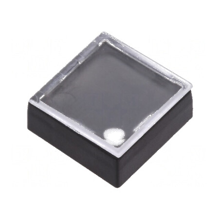 Tastă ABS dreptunghiulară incoloră 18,3x18,3mm | Electronic-mag.ro | Componente Electronice
