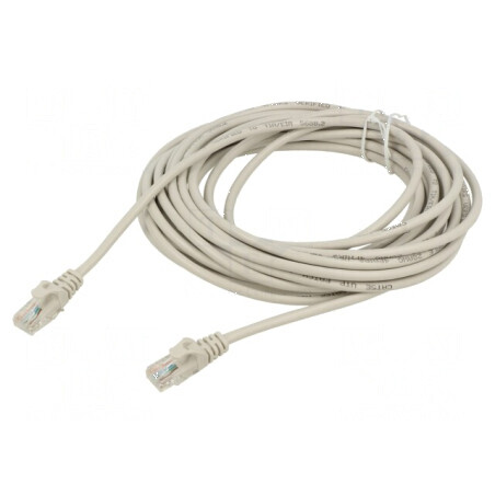 Cablul patch U/UTP 5e CCA gri 1m RJ45 mufă dublă | Electronic-mag.ro | Componente Electronice