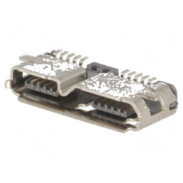 Conector USB B Micro Soclu SMT PIN 10 USB 3.0 | Electronic-mag.ro | Componente Electronice