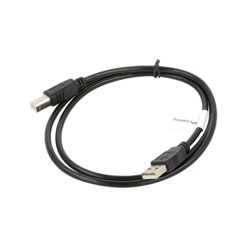 Cablu USB 2.0 A-B aurit 1m negru Fire: Cu | Electronic-mag.ro | Componente Electronice Cablu USB 2.0 A-B aurit 1m negru Fire: Cu | Electronic-mag.ro | Componente Electronice