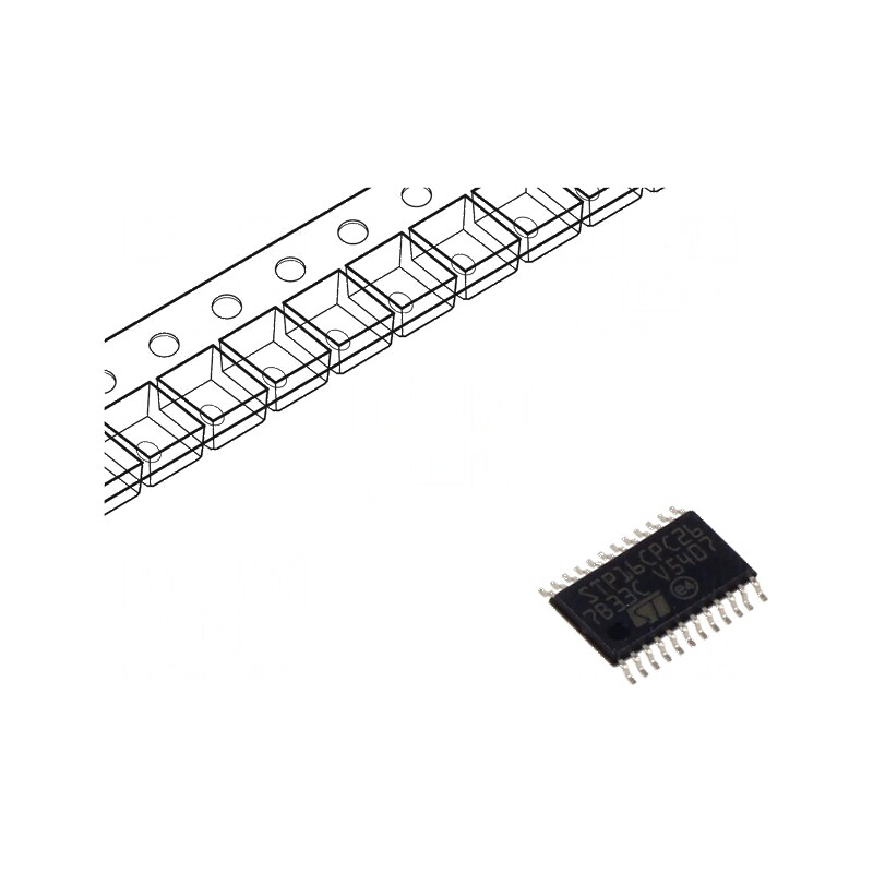 Driver LED TSSOP24 5-90mA 1,3-20V 16 Canale 30MHz | Electronic-mag.ro | Componente Electronice