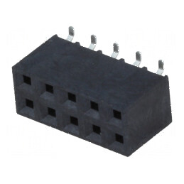Conector şiruri pini soclu mamă 10 verticale 2,54mm SMT | Electronic-mag.ro | Componente Electronice