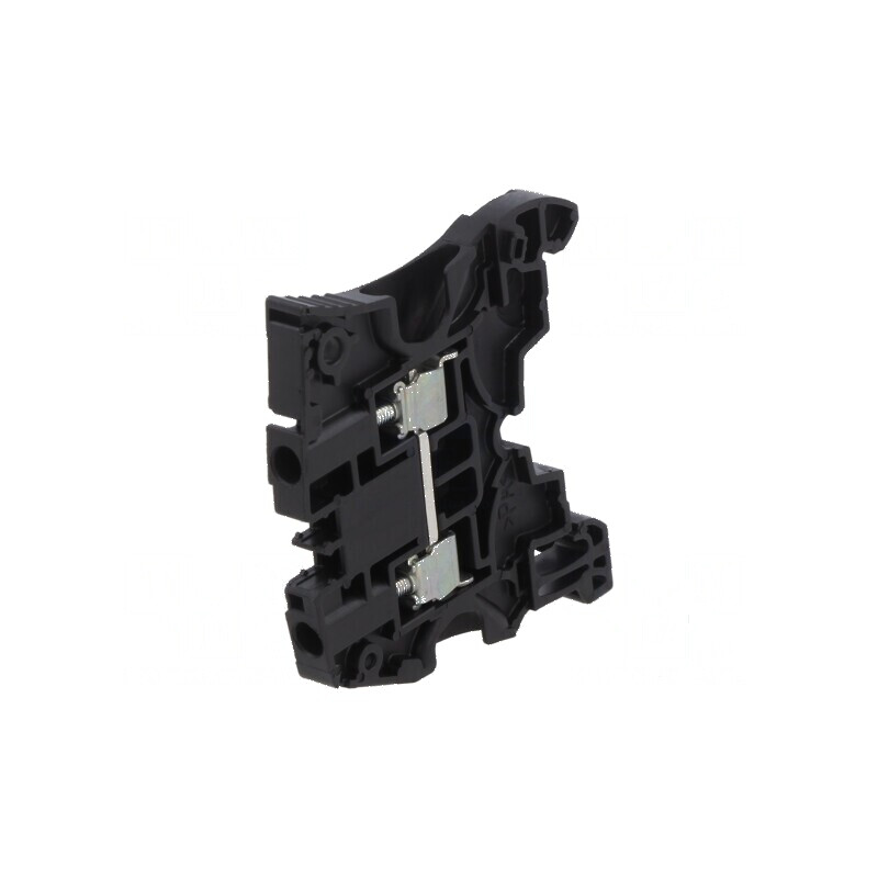 Terminal de îmbinare pentru șine 0,2-4mm², 2 borne, negru SNK | Electronic-mag.ro | Componente Electronice