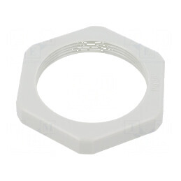 Piuliță PG36 polistiren 8mm gri deschis cu cheie de 60mm | Electronic-mag.ro | Componente Electronice