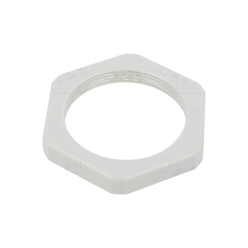 Piuliță PG36 polistiren 8mm gri deschis cu cheie de 60mm | Electronic-mag.ro | Componente Electronice