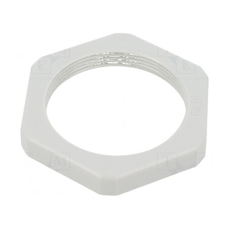 Piuliță PG36 polistiren 8mm gri deschis cu cheie de 60mm | Electronic-mag.ro | Componente Electronice