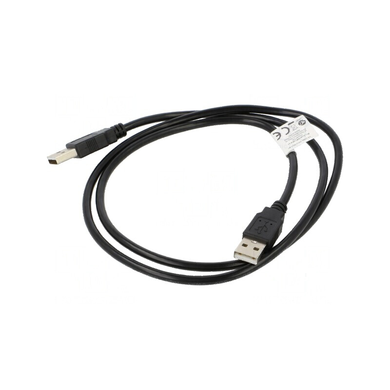 Cablu USB 2.0 A-A 1m nichelat negru | Electronic-mag.ro | Componente Electronice Cablu USB 2.0 A-A 1m nichelat negru | Electronic-mag.ro | Componente Electronice