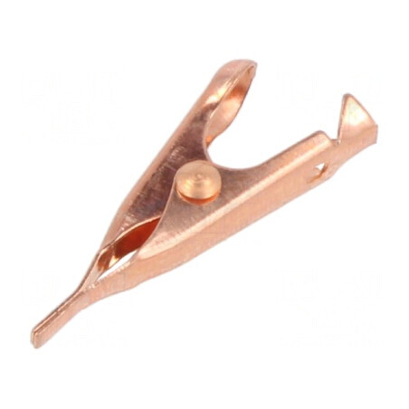 Bornă crocodil 5A cu prindere max. 5,6mm, lungime 28mm | Electronic-mag.ro | Componente Electronice