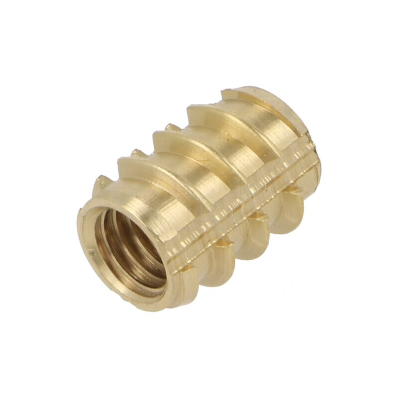 Adaos filetat alamă M8 16mm pentru lemn și plastic | Electronic-mag.ro | Componente Electronice