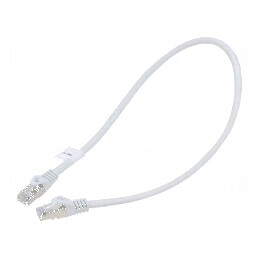 Cablu patch F/UTP 6 litat CCA PVC gri 0,5m 26AWG | Electronic-mag.ro | Componente Electronice