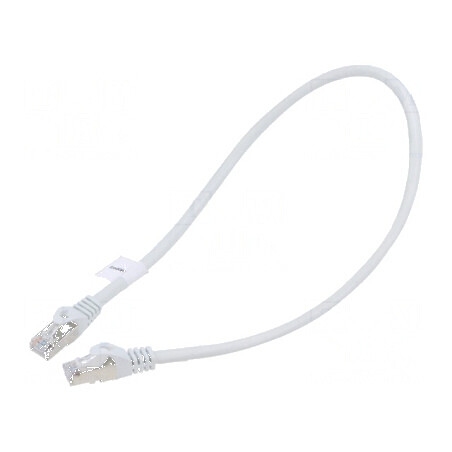 Cablu patch F/UTP 6 litat CCA PVC gri 0,5m 26AWG | Electronic-mag.ro | Componente Electronice