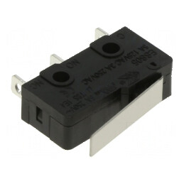 Microîntrerupător SNAP ACTION 3A 250VAC SPDT cu manetă Poz: 2 | Electronic-mag.ro | Componente Electronice