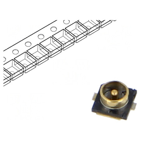 Conector U.FL (IPX/AMC) 50Ω SMT tată | Electronic-mag.ro | Componente Electronice